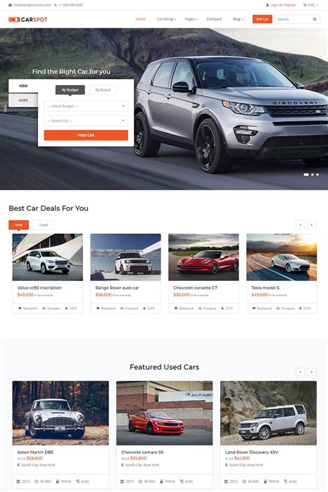 car dealer website template  printable word searches