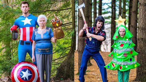 This Grandma Grandson Duo Shares Photos Dressed In Funny Costumes