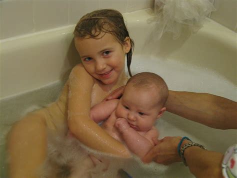bath time sister nude