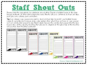 staff shout  slips   staff motivation teacher morale staff