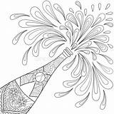 Zentangle Bottiglia Esplosione Stile Schizzo Stijl Schets Freehand Illustratie Sui Fiocchi sketch template