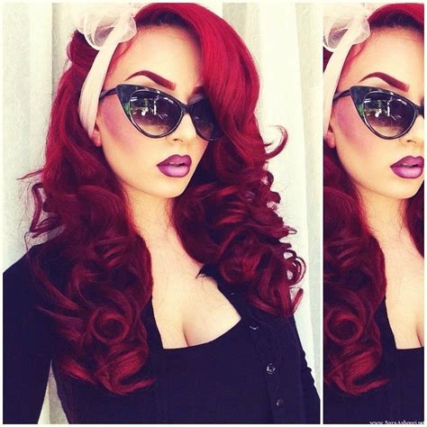 rockabilly makeup purple and pink pin up feat ombre lips with make up for ever pin up girl