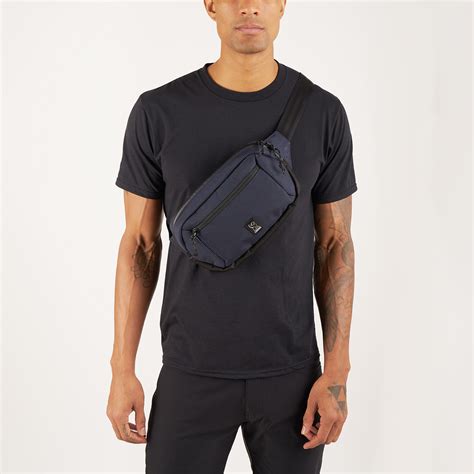 ziptop waistpack navy chrome industries touch  modern