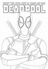 Deadpool Avengers sketch template