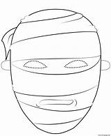 Mumie Mummy Maske Tegninger Supercoloring Tut Masker Kategorier sketch template