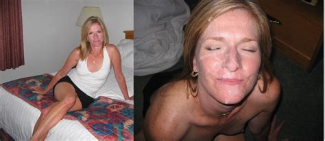 milf wife before and after cumshot
