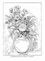 Dover Wildflowers Morta Natureza sketch template