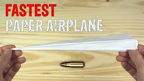 bullet paper airplane youtube