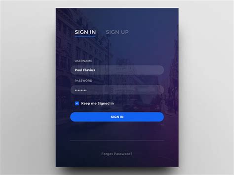 modern sign  login form ui designs web graphic design bashooka