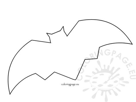 bat template coloring page