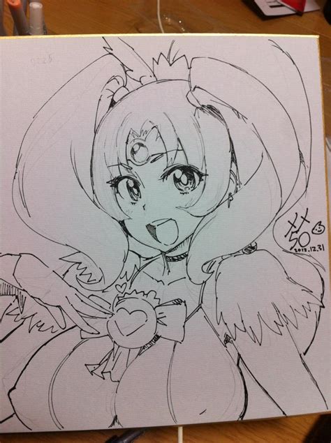 midorikawa nao and cure march precure and 1 more drawn by meme50