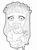 Melanie Martinez Coloring Pages Cry Baby Book Drawing Template Anime Getdrawings Cartoon sketch template