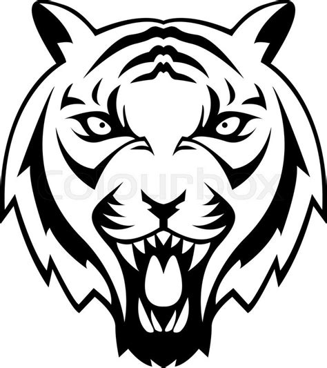 tiger symbol illustration design stock vector colourbox