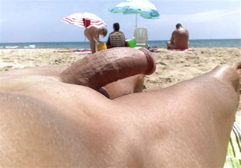 hard shaved cock on the beach 7 pics xhamster