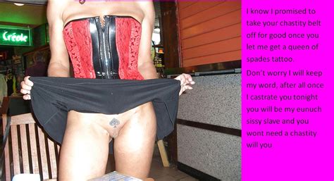 sissy forced feminization castration captions