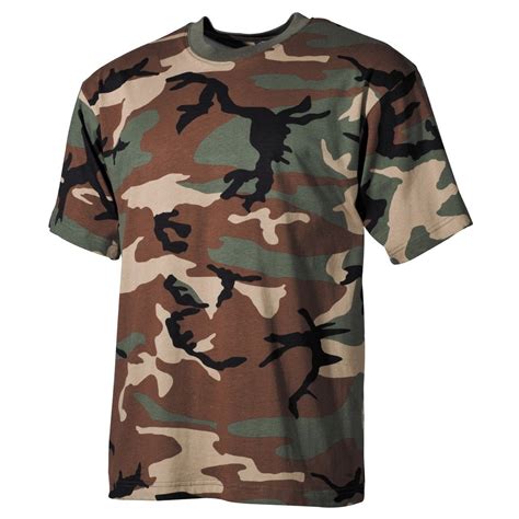 mfh camouflage  shirt pattern woodland gm woodland apparel  shirts camouflage