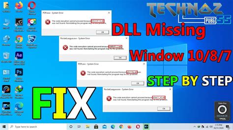 how to fix all dll files missing error in windows 10 8 7