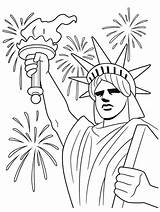 Coloring Crayola Liberty Independence Patriotic Loudlyeccentric sketch template