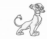 Vitani Coloring Pages Lion King Kopa Template sketch template