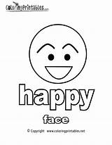 Happy Coloring Face Adjectives Pages Drawing Faces Printable Kids English Smiley Feelings Coloringprintables Feeling Bobcat Emotion Books Kardashian Kim Activities sketch template