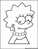 Lisa Simpson Coloring Pages Simpsons Drawing Cartoons Colouring Fun Getdrawings sketch template