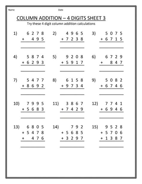 3rd grade math worksheets best coloring pages for kids