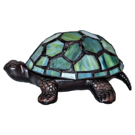 river  goods stained glass led wireless turtle table lamp walmart