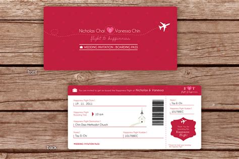 27 Boarding Pass Invitation Templates Free Psd Format Download