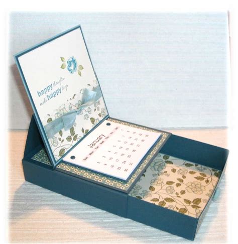 kims crafts  cards calendar box