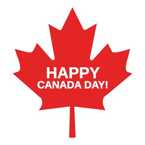 clipart   happy canada day maple leaf