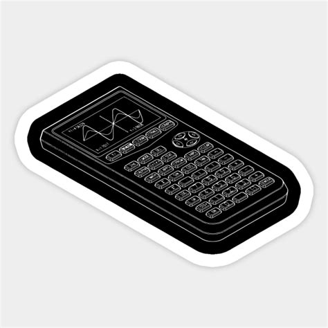graphic calculator calculator sticker teepublic