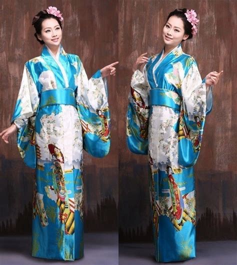 hot hi q japanese traditional hiyoku vintage women s kimono costume