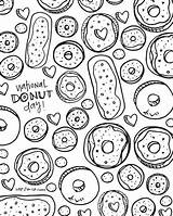 Donut Coloring Pages Printable National Sheets Adult Donuts Sheet Color Colouring Lp Xo Books Shop Mandala Celebrate Print Drawing Getcolorings sketch template