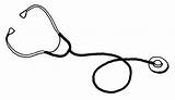 Stethoscope Clipart Drawing Line Clip Outline Cliparts Stethoscopes Wallpapers Cliparting Gif Load Wallpaper Library sketch template