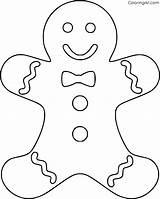 Gingerbread Man Coloring Pages sketch template