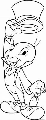 Cricket Coloring Jiminy Christmas Disney Pages sketch template
