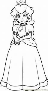 Princess Peach Coloring Pages Mario Super Kids Princes Color Printable Cheep Coloringpages101 Getcolorings Print Rosalina Template sketch template