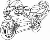 Motorcycle Clipart Line Coloring Motorbike Clipartbest sketch template