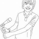 Greyson Chance Coloring Pages Singing People Pop Famous Hellokids Singer Rock sketch template