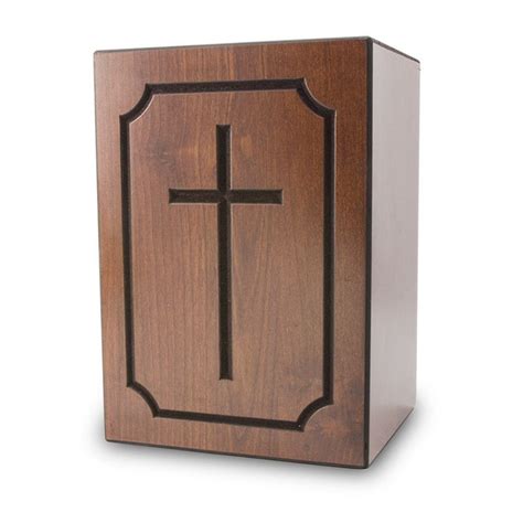 mahogany wooden cremation urn cross wood urn wooden