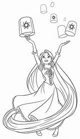 Rapunzel Tiana Mewarnai Principesse Ausmalbilder Lanterne Colora Pagine Pngdownload Img2 Monocromo Bacheca Sketsa Pngwing sketch template