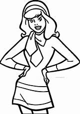 Scooby Daphne sketch template