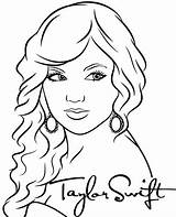 Swift Pop Singer sketch template