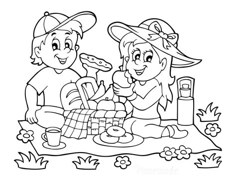 picnic coloring pages home design ideas