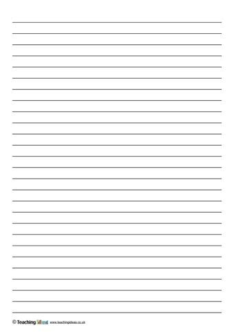 lined paper templates teaching ideas writing paper printable