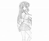Tomoyo Coloring Clannad Sakagami Pages Ice Cream sketch template
