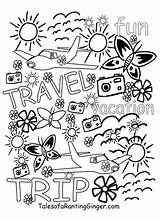 Pages Colouring Travel Adults Printable Colour Coloring Kids Talesofarantingginger Ginger Tales Ranting Printables Travels Happy Enjoy sketch template