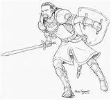 Cleric Staino Coloring Pages Deviantart Fantasy Warrior Girl Drawing Pose Reference Choose Board Male Character Lineart sketch template