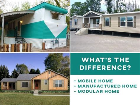 manufactured home mobile home  modular home    difference modular homes