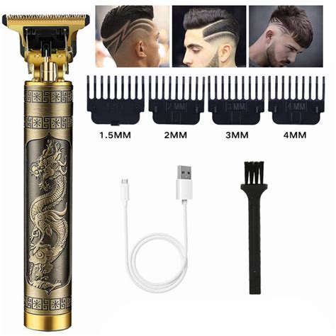 buy professional men hair trimmers  gapped cordless hair trimmer rechargeable  blade